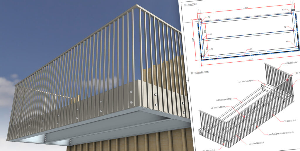 Bespoke Balcony and Balustrade in Welwyn Garden City Herts